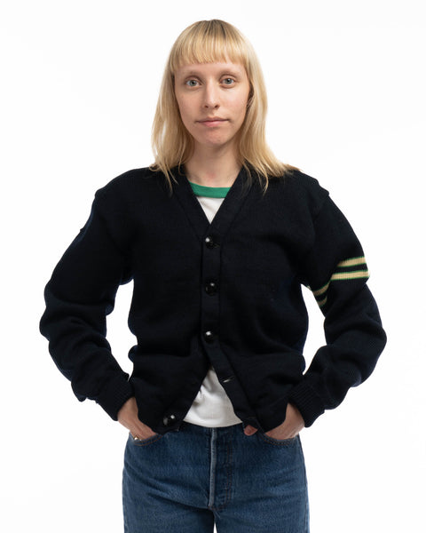 50’s Dehen Wool Varsity Cardigan - Small