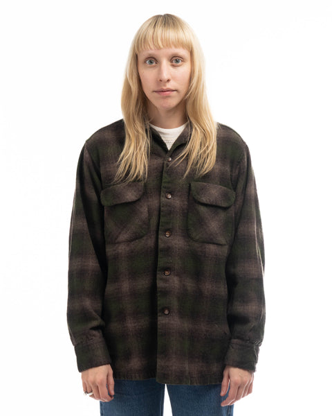 60’s Pendleton Plaid Loop Collar - Small