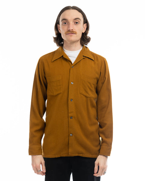 60’s Sears Loop Collar Button-Up - Large