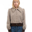 60’s Patterned Zip-Up Jacket - Small