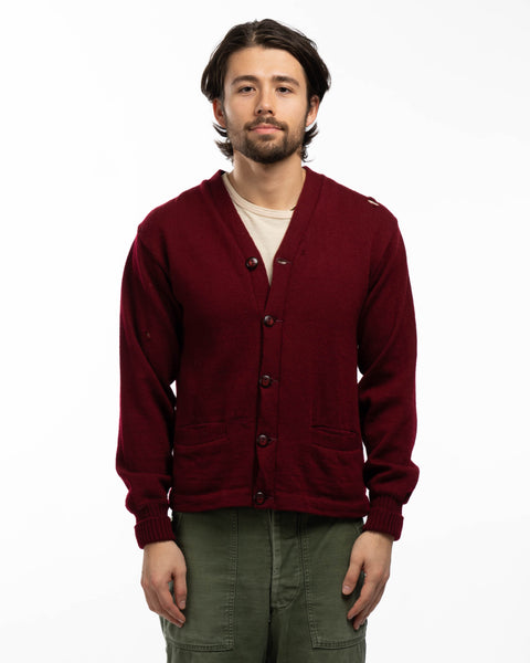 50’s Wool Collegiate Cardigan - Medium
