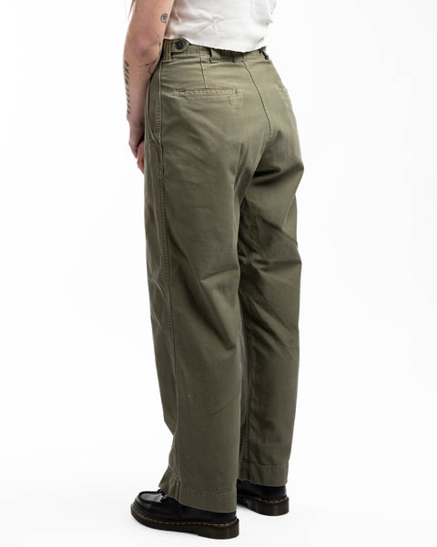 WW2 M-43 Cotton OD Field Trousers - 28” x 28”