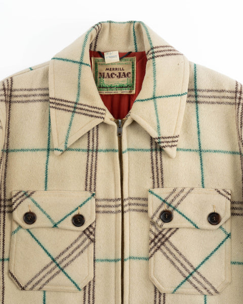 50’s Heavy Wool Half-Belt Jacket - Medium