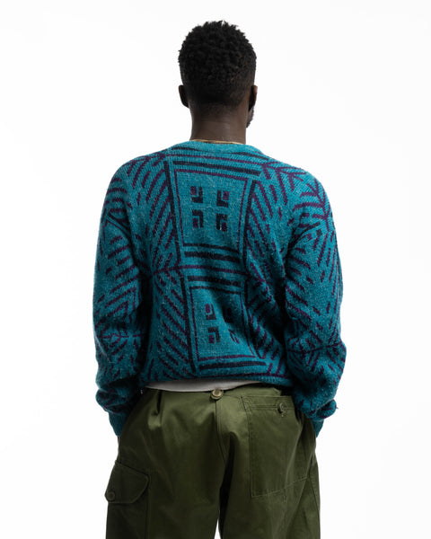80’s McGregor Patterned Knit Sweater - Medium