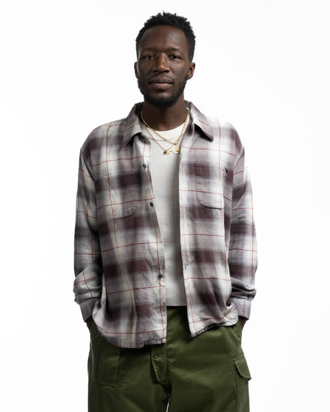 60’s Shadow Plaid Shirt - XL