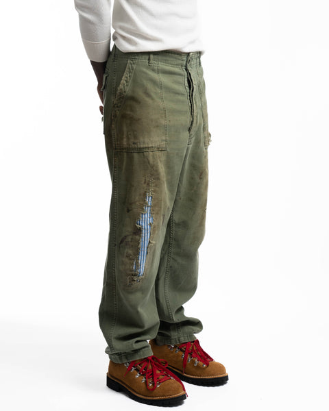 60’s Repaired OG-107 Trousers - 34” x 28.5”