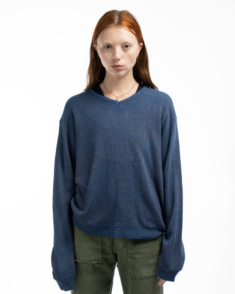70’s Knit V Neck Sweater - Medium