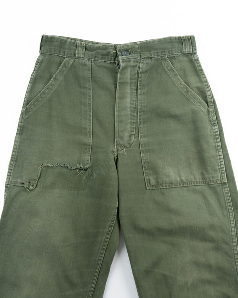 60’s Repaired OG-107 Utility Trousers - 28” x 30”