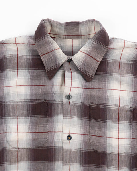 60’s Shadow Plaid Shirt - XL
