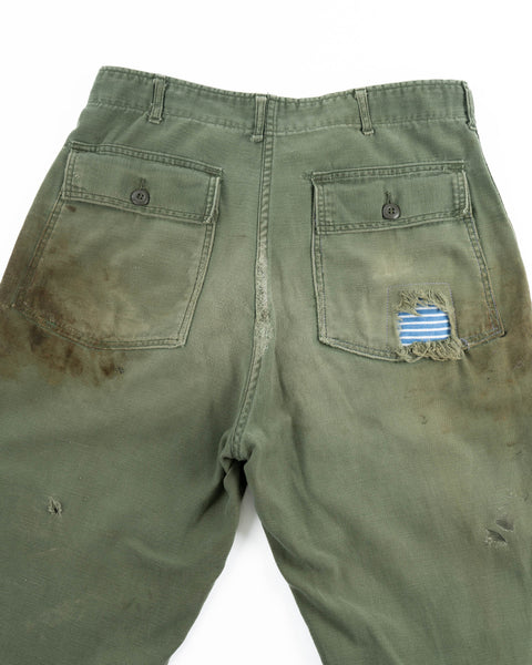 60’s Repaired OG-107 Trousers - 34” x 28.5”