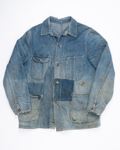 40’s Sanforized Denim Chore Coat - Large