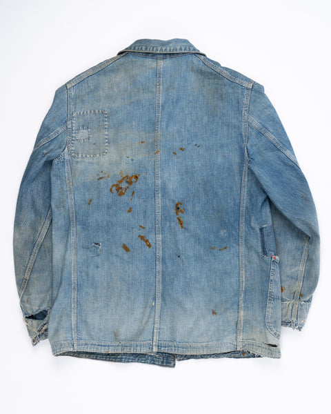 40’s Sanforized Denim Chore Coat - Large