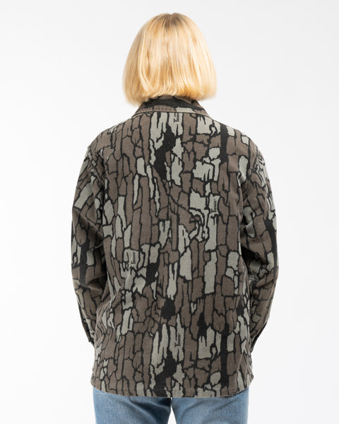 80’s Trebark Camo Zip Shirt - Large