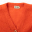 60’s Fuzzy Orange Cardigan - Medium