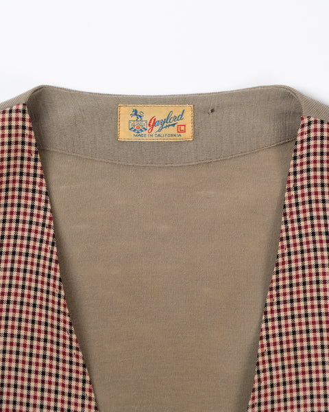 40’s Gaylord Checkered Vest - Large
