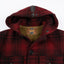 50’s Heavy Wool Hooded Plaid Jacket - Medium