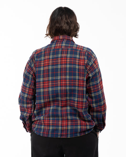 50’s Wool Plaid Flannel Shirt - Large