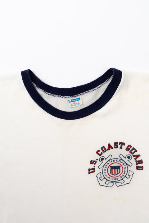 70’s Champion Coast Guard Ringer Tee - Medium