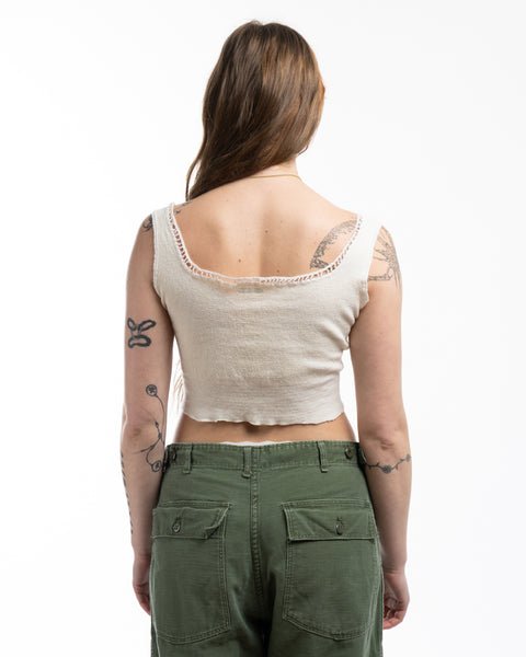 40’s Cropped Knit Tank - Medium