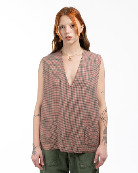 40’s Gaylord Checkered Vest - Large