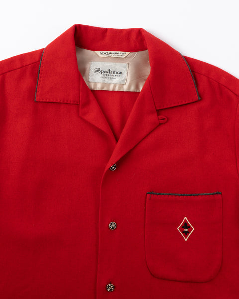 60’s Sportsman Wool Loop Collar - Large