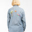 70’s Embroidered Chambray Button-Up - Large
