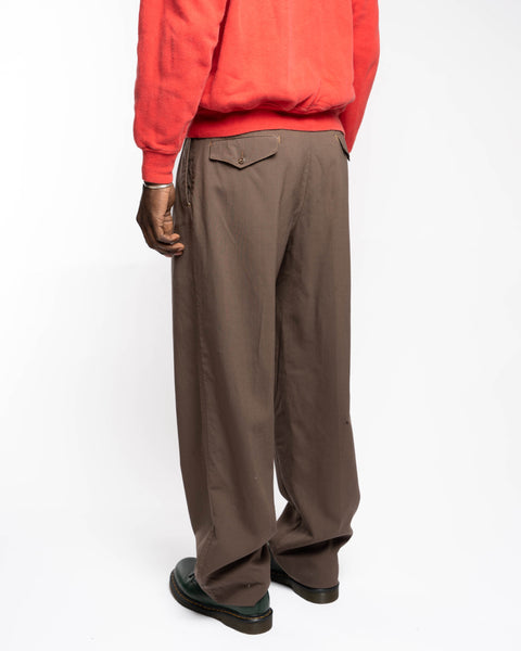 40’s Pleated Wool Trousers - 28” x 29.5”