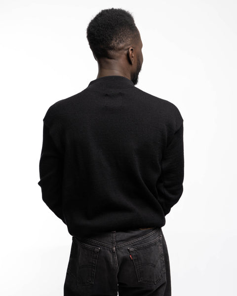 70’s USN Mock Neck Deck Sweater - XL