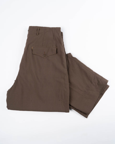 40’s Pleated Wool Trousers - 28” x 29.5”