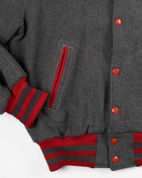 50’s Lined Wool Varsity Jacket - Medium