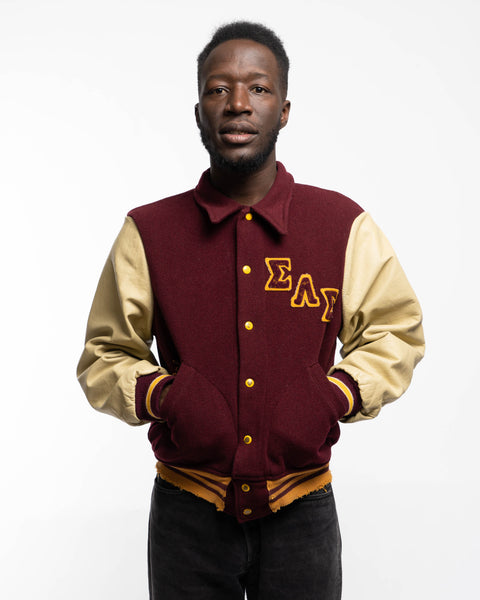 50’s Champion Running Man Varsity Jacket - Medium