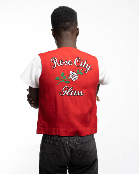 70's Rose City Glass Work Vest - XS