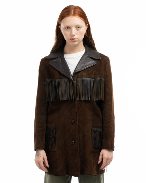 70’s Western Fringe Jacket - Large