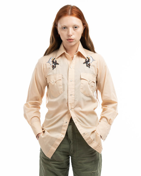70’s Embroidered KongxJaws Western Shirt - Small