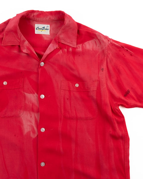 60’s Thrashed Rayon Loop Collar - Medium